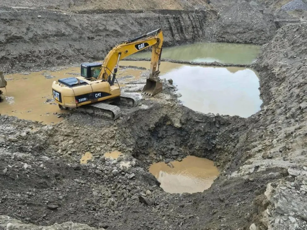 La AJAM detectó explotación de oro en el municipio de Chuquihuta, exreserva fiscal minera ubicada en el departamento de Potosí. Foto AJAM