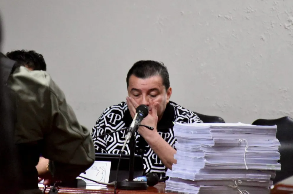 El exalcalde de Santa Cruz de la Sierra, Jhonny Fernández durante su audiencia de medidas cautelares. Foto: APG