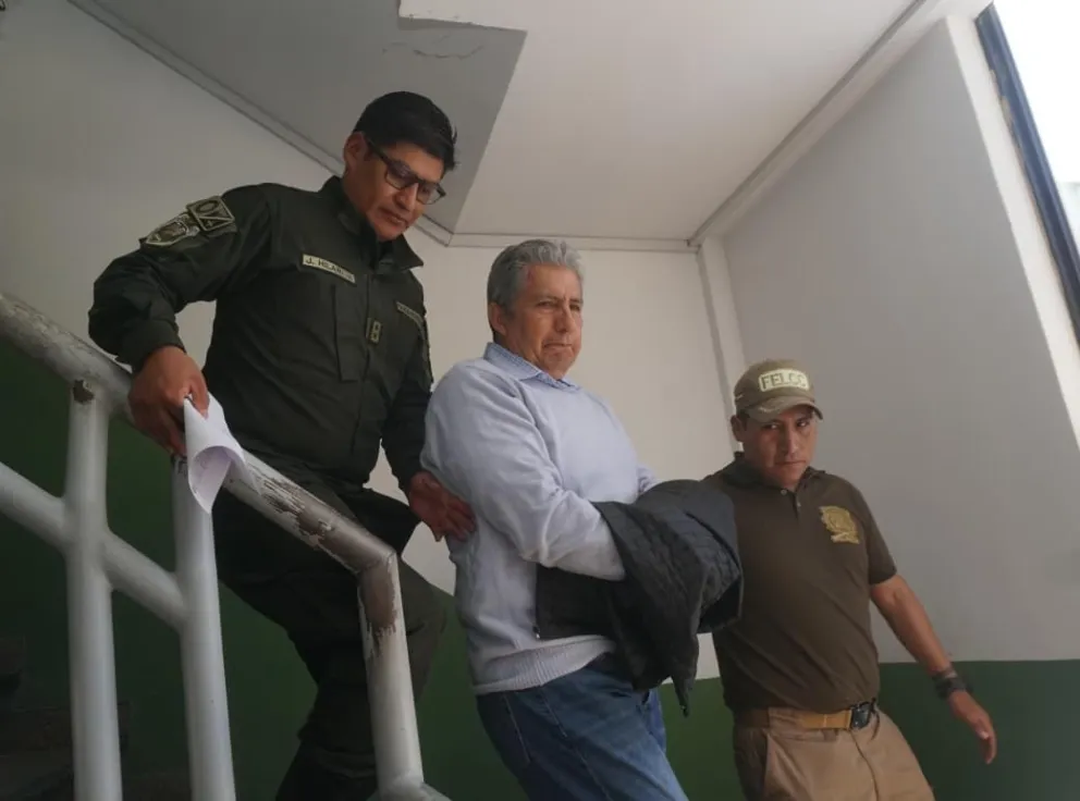 El exministro de Defensa Edmundo Novillo fue aprehendido este jueves, 29 de octubre. Foto: APG