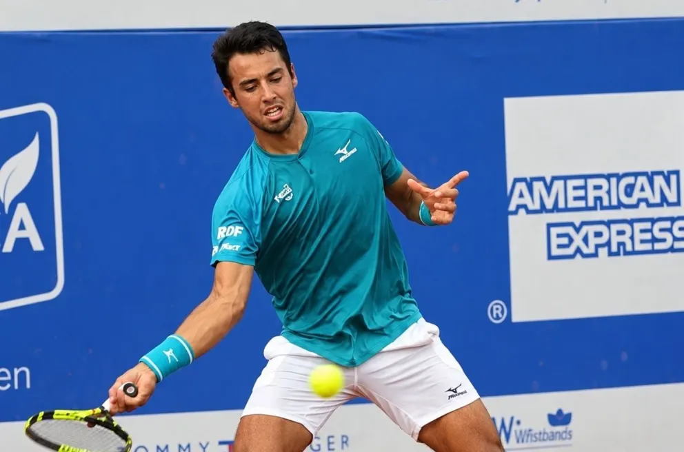 Dellien golpea la pelota en Ecuador. Foto: Challenger de Guayaquil.