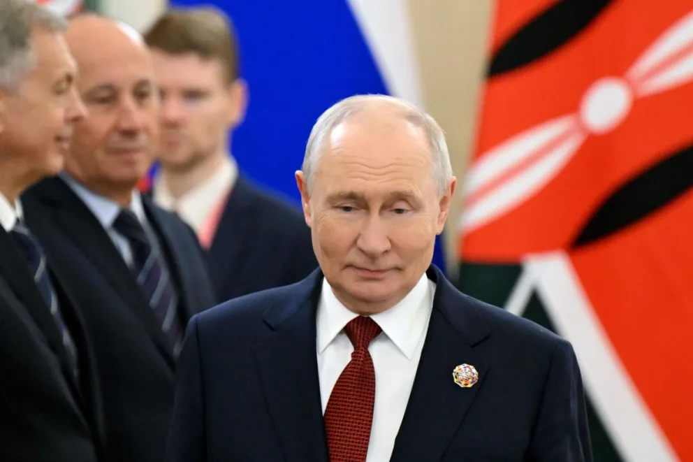El presidente ruso, Vladimir Putin, en la Cumbre Rusia-África en Moscú. Foto: EFE
