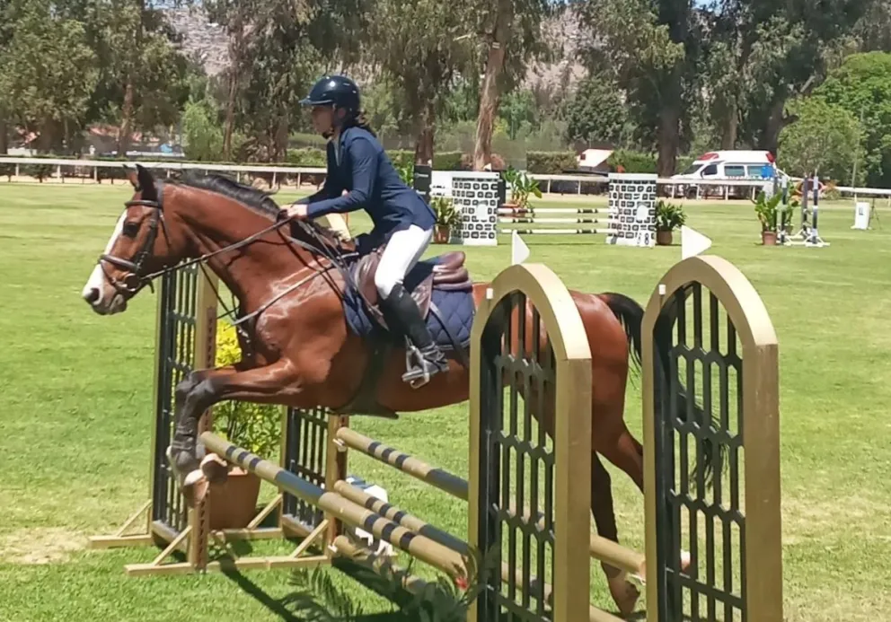Imagen de archivo de una anterior competencia de salto. Crédito: Country Club Cochabamba