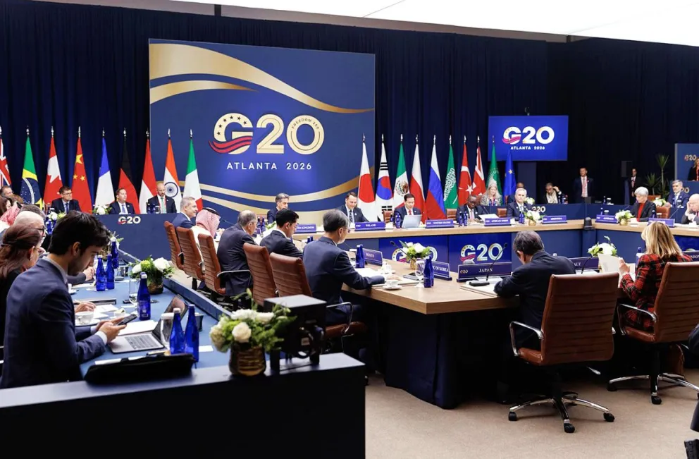 Reunión de ministros de Asuntos Exteriores del G20 en el hotel Loews Atlanta, en Atlanta, Georgia, EE.UU. Foto: EFE